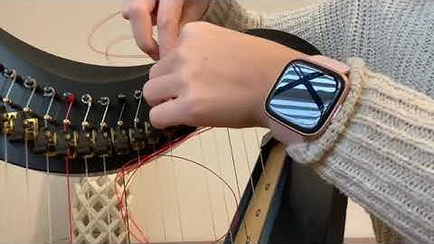 How to Change a String on a Lever Harp (in depth)| The Life of a Classical Musician