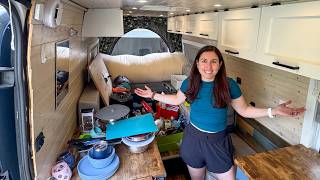 How We Organize Our Camper Van! | DIY Sprinter Conversion