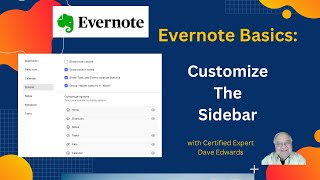 Evernote Basics – Customizing The Sidebar