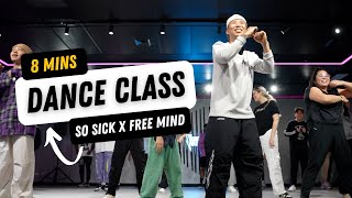 Easy groovy beginners dance class to so sick x free mind by neyo and tems mixed by Siangyoo