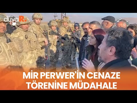 Mir Perwer'in cenaze törenine müdahale: 'Bu insani bir taleptir'