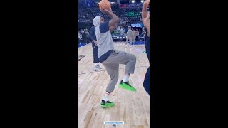 ANTHONY EDWARDS &amp; KARL ANTHONY TOWNS WARMING UP FOR  TONIGHTS GAME 1 (WCF) VS MAVERICKS AT TARGET CE