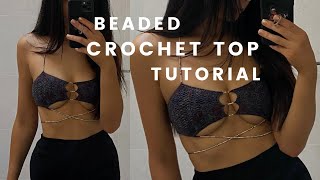 a beaded crochet top tutorial by Dana B 20,942 views 1 year ago 16 minutes