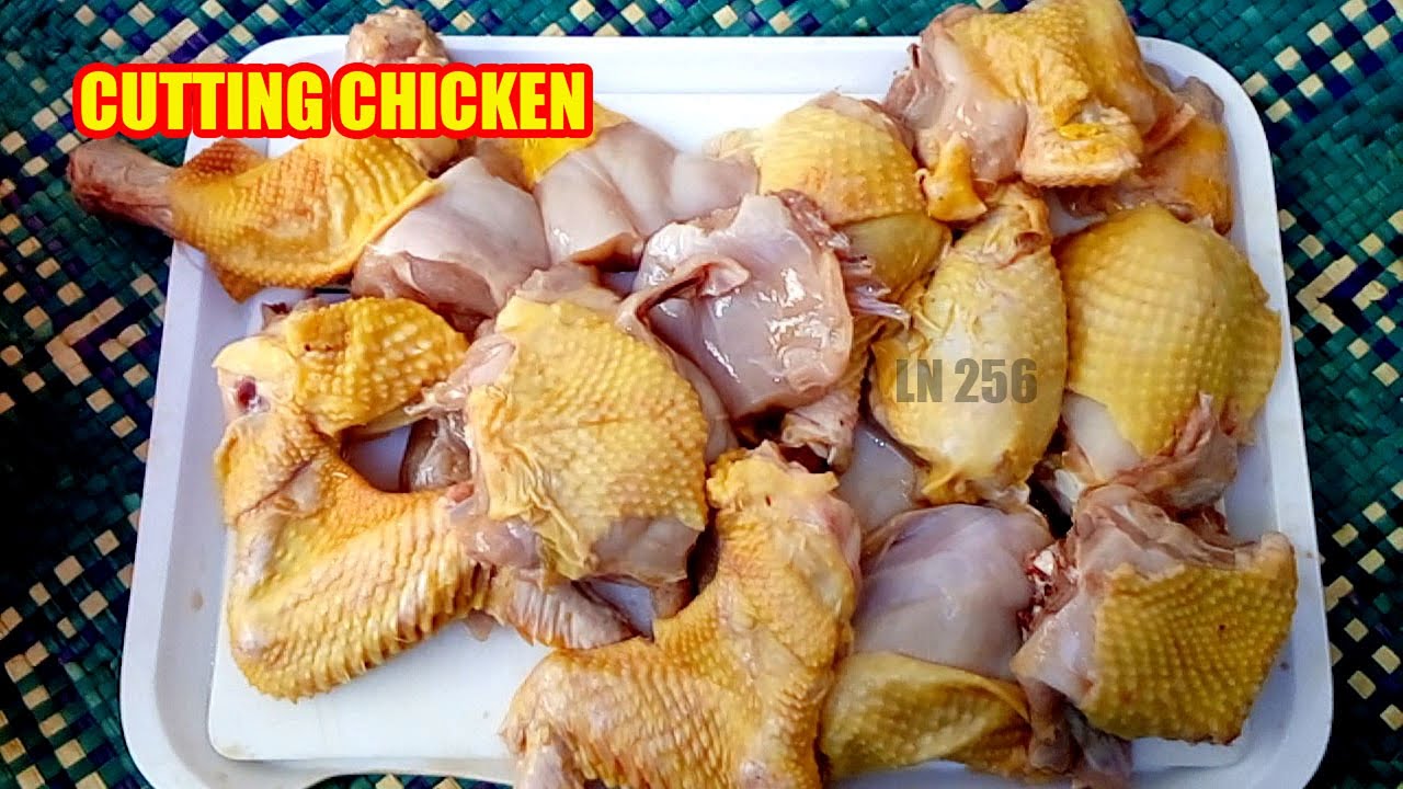 How to Cut a Chicken Pieces Olwaleero Tuyige Okusalansala Enkoko Ebiffi ...