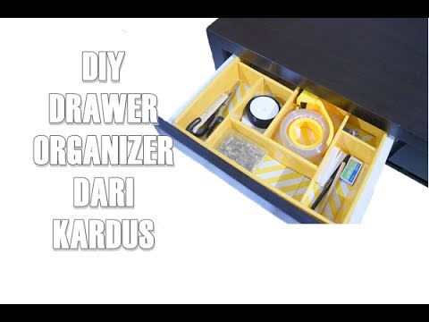  DIY  Drawer Organizer Kerajinan  tangan dari kardus YouTube