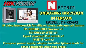 UNBOXING HIKVISION INTERCOM (DS-KIS602) MY NETCAM SOLUTIONS #NETCAM #DS-KIS602 #INTERCOM #WAHCANTT