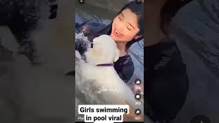 Little Girls Swimming In Pool Viral Video