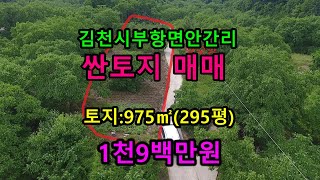 김천 저렴한 토지매매 부항면 안간리 호두밭142번