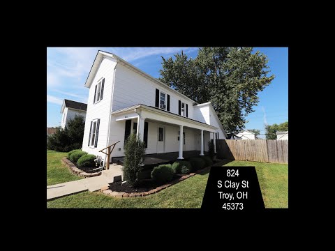 824 S Clay St, Troy, OH home video tour