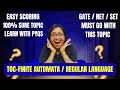 PYQs-FINITE AUTOMATA|REGULAR LANGUAGE|TOC|UGC NET|GATE|TG SET|College TRB|Theory of Computation