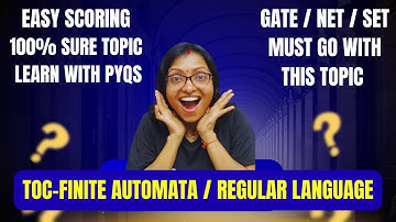 PYQs-FINITE AUTOMATA|REGULAR LANGUAGE|TOC|UGC NET|GATE|TG SET|College TRB|Theory of Computation