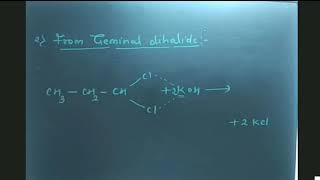 Formation of Aldehyde from Geminal Dihalide