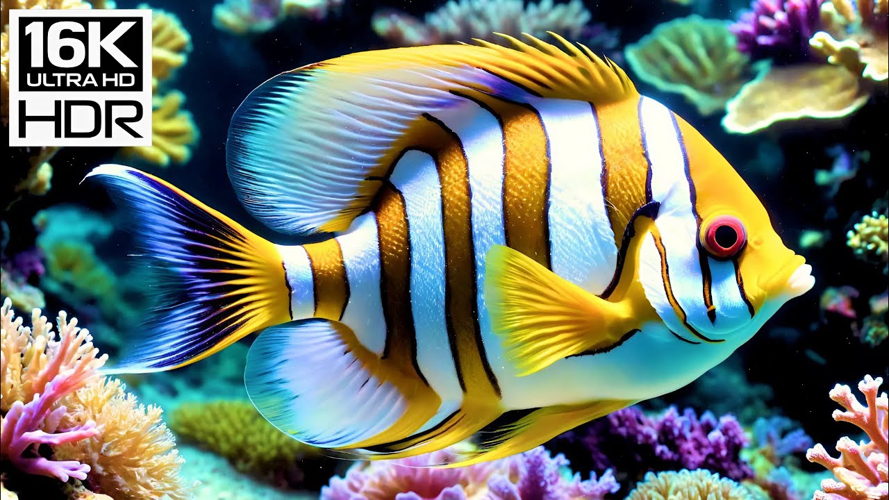16K HDR | Secret Life Beneath the Ocean Depths – Explore Sharks, Rays & Vibrant Coral Worlds
