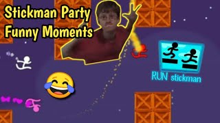 RUN stickman | stickman party funny moments