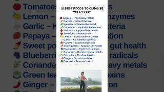 16 Best Foods to Naturally Detox Your Body  #WholeFoods   #healthfood