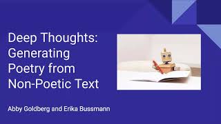 Deep Learning Final Project: Poem Generation
