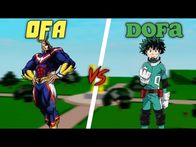 Dofa Vs Ofa Boku No Roblox Remastered Youtube - new deku ofa boku no hero remastered roblox youtube