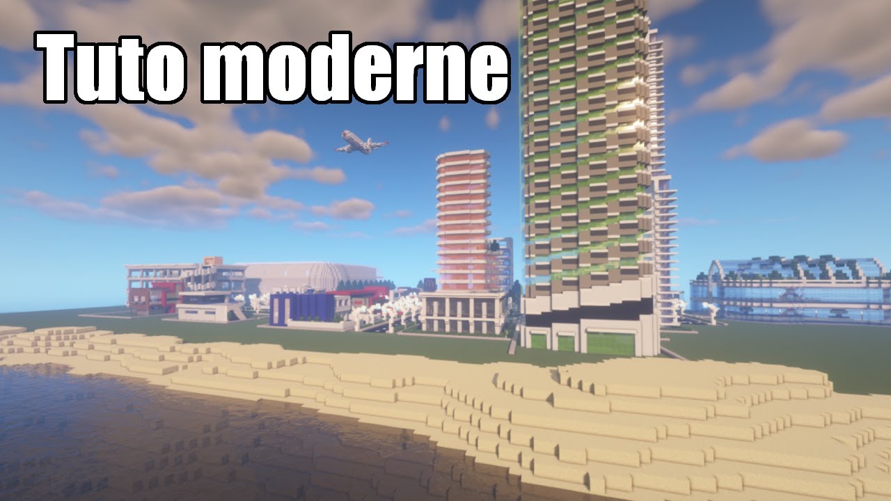 Minecraft - Tuto Ville Moderne #37 - Comment Construire une Plage