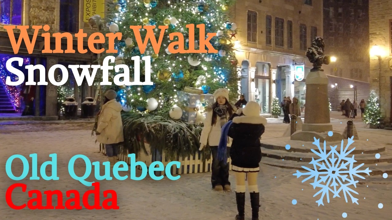 Old Quebec City: Heart of Winter Wonderland | Walking Tour Quebec City ...