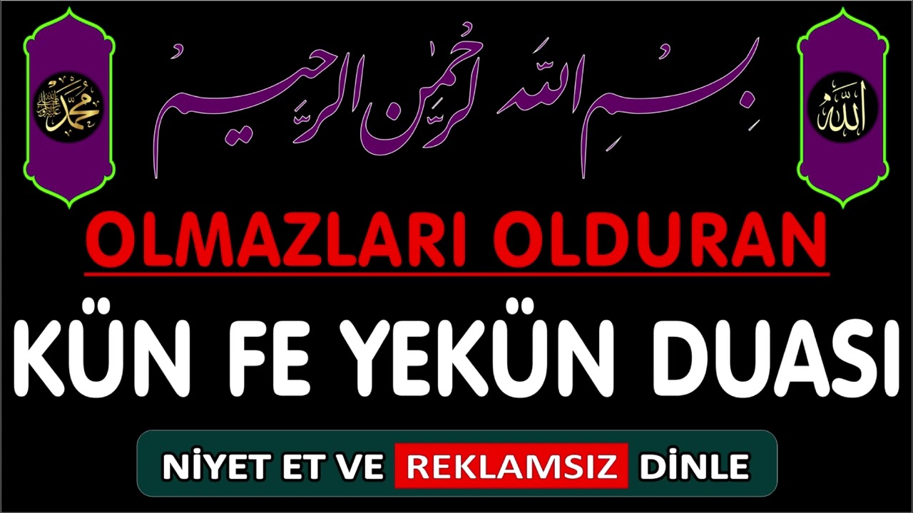 HER SIKINTIYA ÇARE OLAN DUA