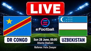 🔴 LIVE DR Congo vs Uzbekistan | FIFA World Cup 2026 | Full Match LIVE Today | PES 21 Realistic screenshot 5