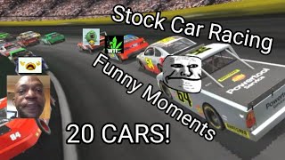 20 CARS IS HELL! Funny Moments! | Stock Car Racing screenshot 4