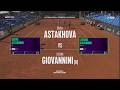 Darya Astakhova vs (8) Luisina Giovannini (ARG) - Game, Set, Match