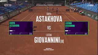 Darya Astakhova vs (8) Luisina Giovannini (ARG) - Game, Set, Match