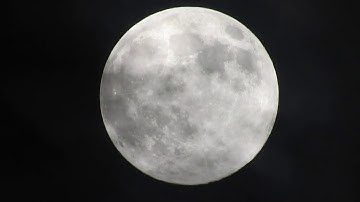 Clouds Seen Passing Over the Surface of Supermoon
