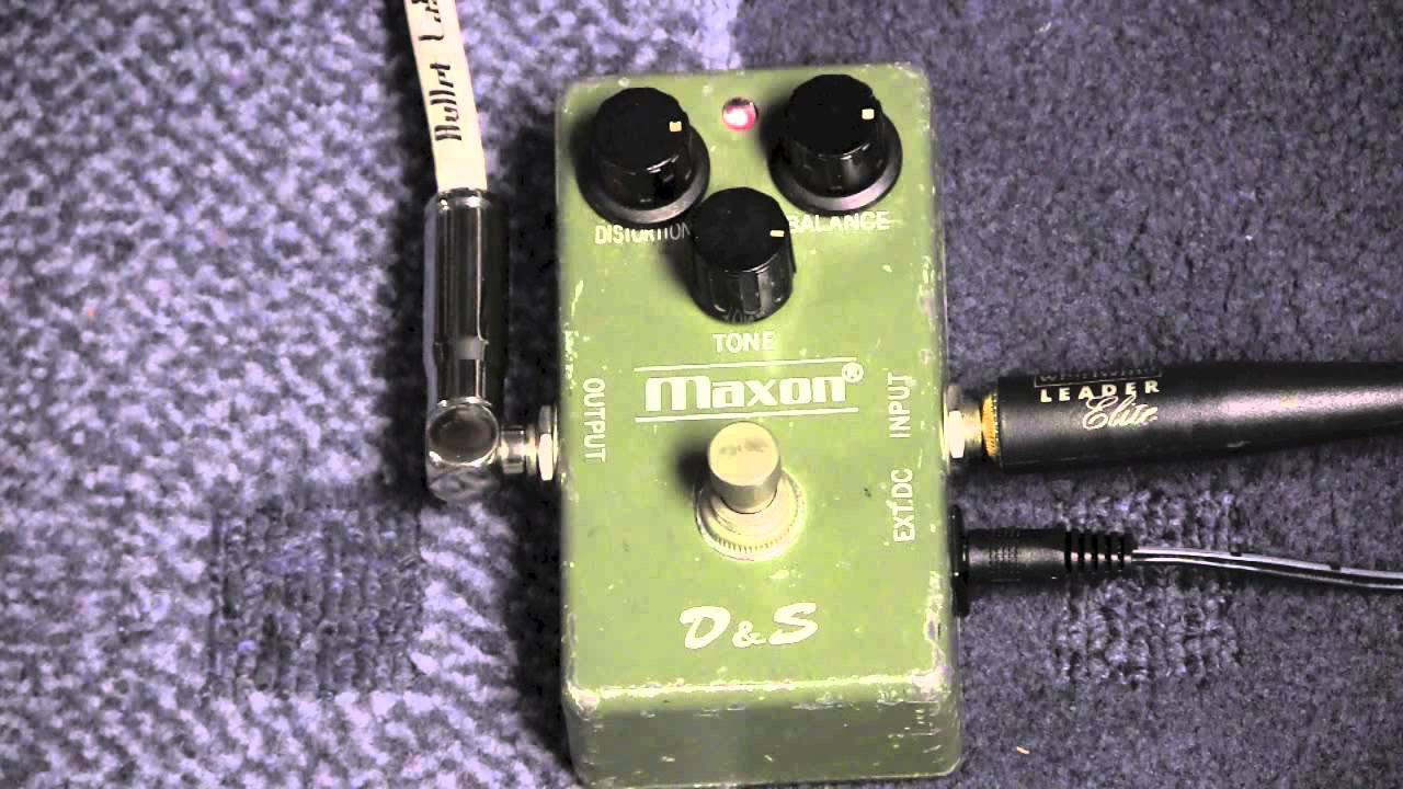 Maxon D&S Distortion & Sustain Demo + Fender Deluxe Reverb + FGN