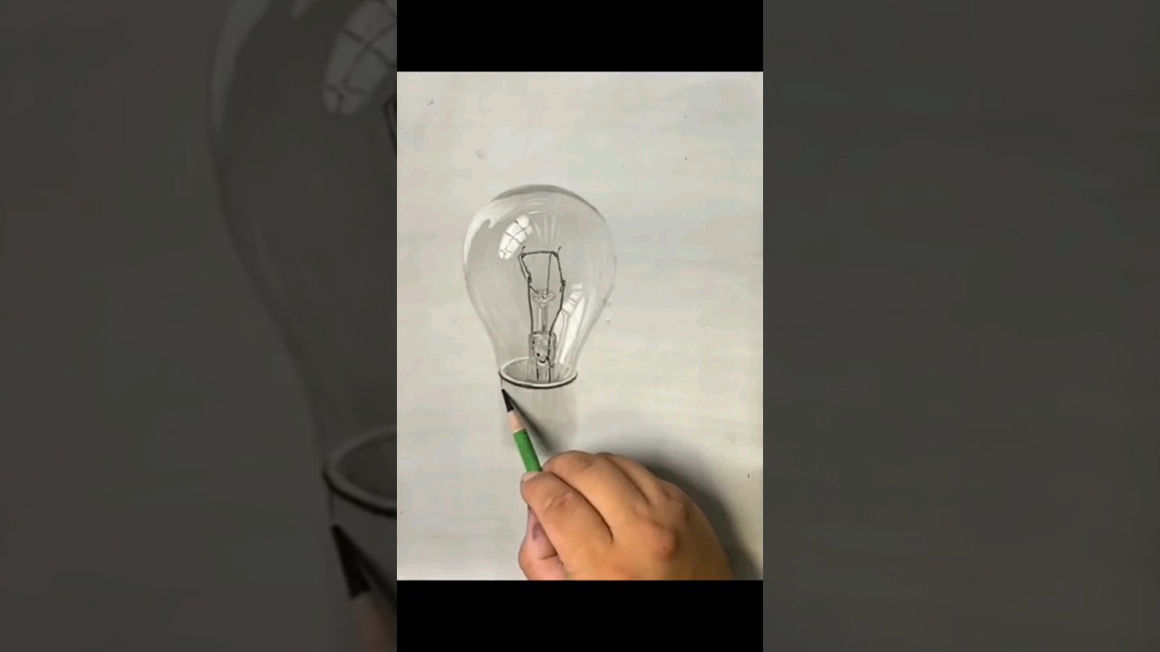 how to draw a light bulb | 