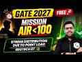 Stress Distribution Due To Point Load | Geotech 07 | Civil Engg | GATE 2027 | Mission AIR Under 100