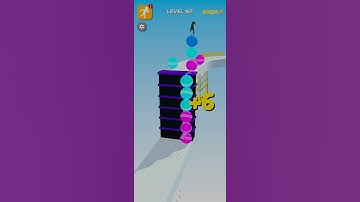 Stack Rider Game Play | Level - 167 | by Gamera | #gamera #stackrider #shorts #shortsvideo