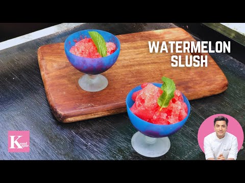 Watermelon Ice cream Sorbet | Watermelon Slush Brain-Freeze | Kunal Kapur Recipes | Summer Recipe