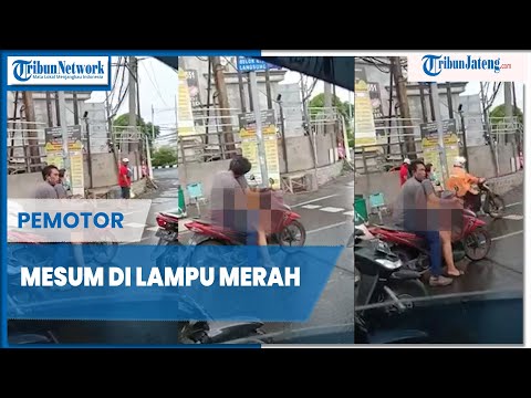 Viral Pemotor Mesum di Lampu Merah Diduga Mabuk