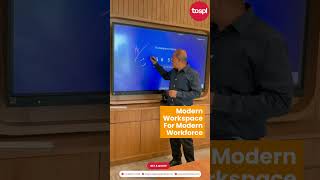 Upgrade your conference rooms with modern Interactive touch panel displays #officeinterior