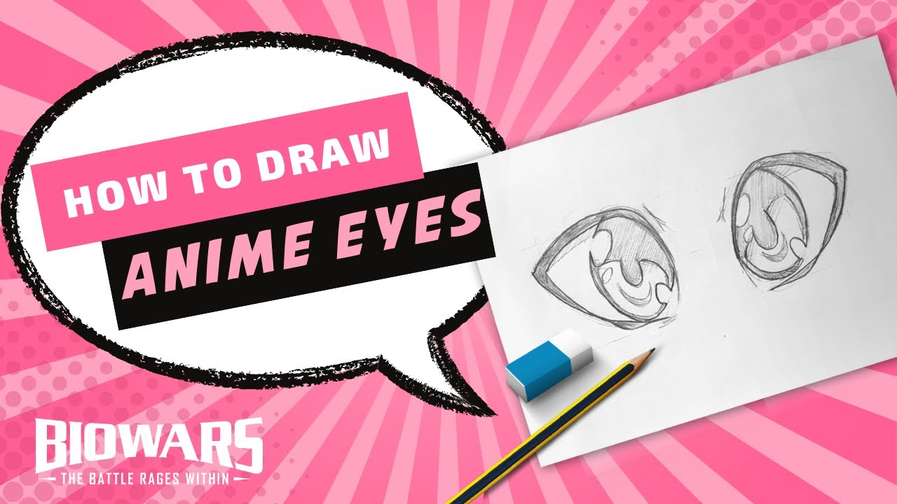 How To Draw And Shade Anime Eyes, Step by Step, Drawing Guide, by