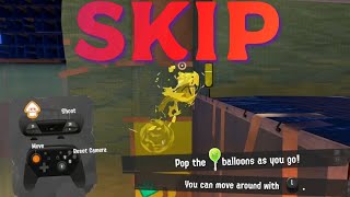 Splatoon 3 intro tutorial Skip