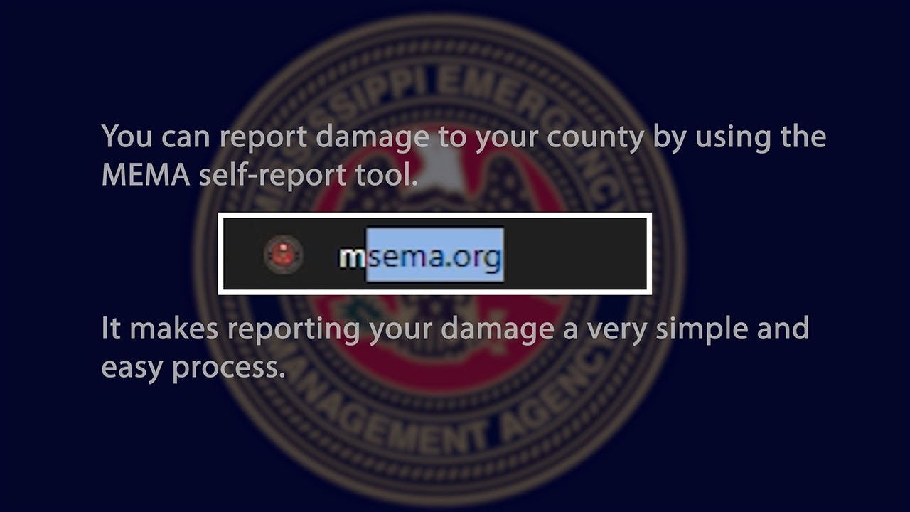 How To Report Damage to MEMA Using CrisisTrack - MEMA's Self Report ...