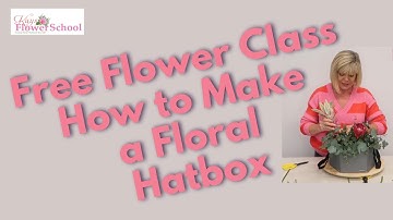 Free Flower Tutorial using a Heart Shape Hat Box & Mixed Flowers For Valentines Day Gift