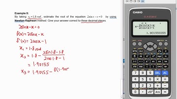 N1.2 E8(DIY) Newton-Raphson Method For 2sinx-x=0