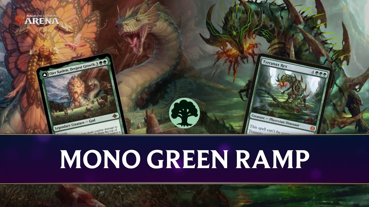 🌳🔥 ARROLLA a tus RIVALES Mono Green Ramp Standard MTG Arena YouTube