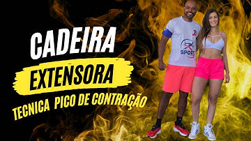 Cadeira Extensora- TÉCNICA / pico de contração