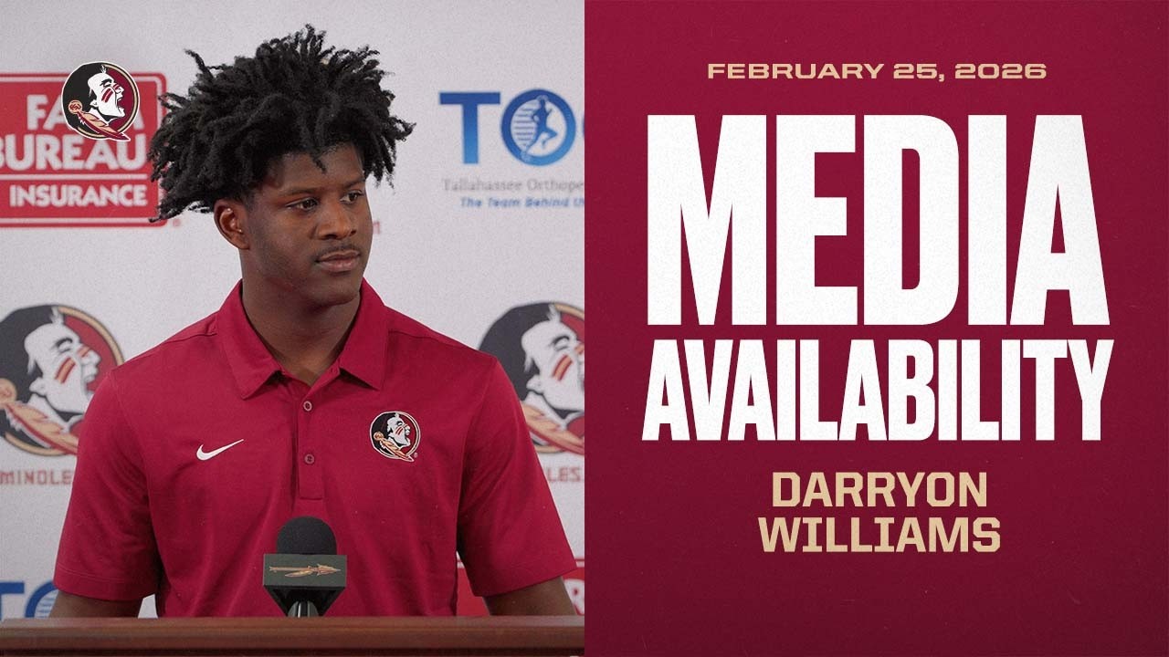 Image related to FSU Football | WR Darryon Williams Media Availability