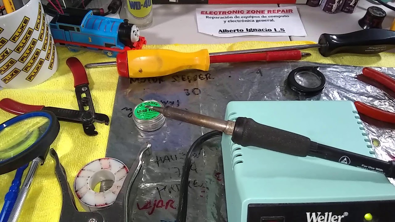 Weller, Estacion De Soldadura MOD, WES51. Inopearble, Solo Por Su Puntilla De Plata Sucia, TIPTINER.