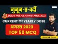 August 2023 Current Affairs Revision | Top 50 MCQ | Delhi Police 2023 | Abhishek