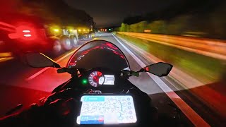 【4K】Chill Highway Ride🎧🔊 - Kawasaki Ninja ZX-25R(2021)  - Pure Sound