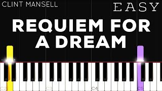 Requiem For A Dream | EASY Piano Tutorial Resimi