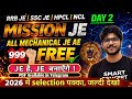 Mission JE Day 2 🔥 Mechanical Engineering | RRB JE | SSC JE | HPCL | NCL Questions Practice