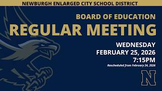 BOE Regular Meeting - February 24, 2026 - 5:30PM